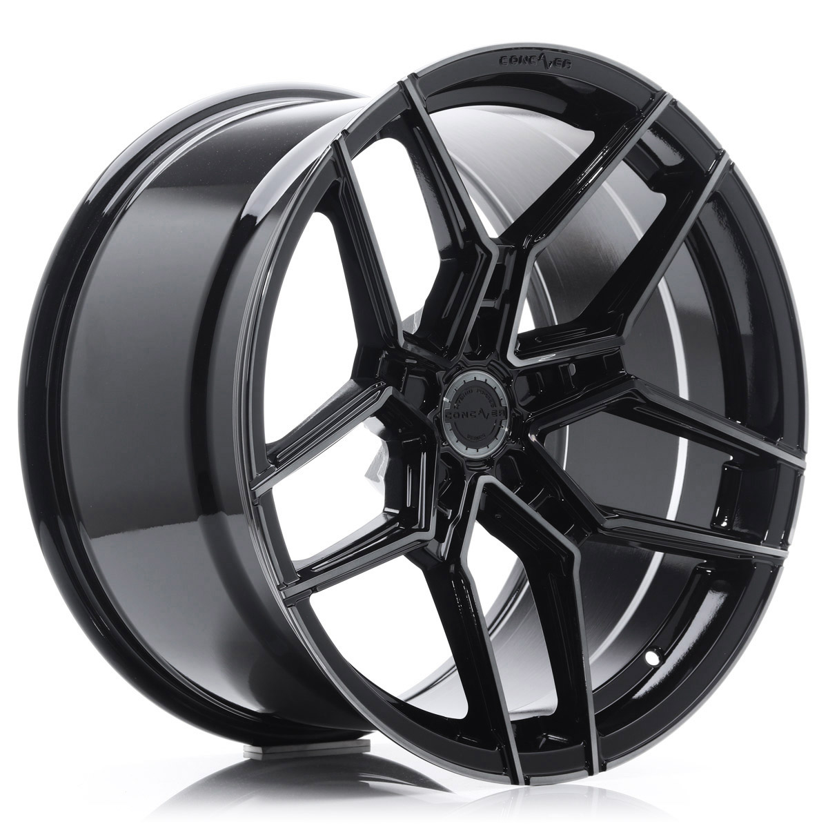 Concaver CVR5 22" Staggered - Double Tinted Black - Taycan