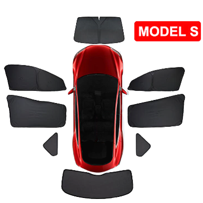Insynsskydd / solskydd Premium - 8 delar - Model S